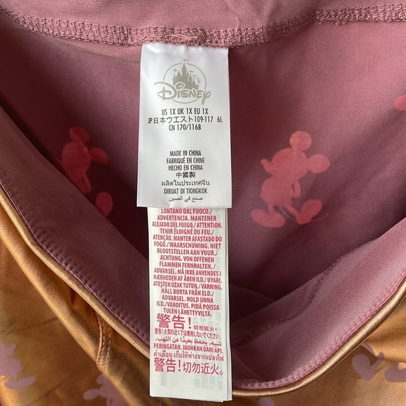 Disney Rose Gold EARidescent Mickey Print Leggings - Picture 7 of 10